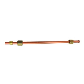 Supertool Air Compressor Exhaust Tube, 6mm Diameter, 800mm Length, Aluminum Plated Copper, 1.5mm Wall Thickness, 1-Pack