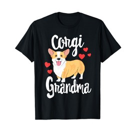 Corgi T-Shirt Women Girls Puppy Lover Dog Grandma Gift T-Shirt