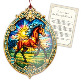 Christmas ornament 2025, Suncatcher Effect stained glass window hanging, car hanging accessories