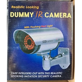 Realistic Dummy IR Camera Realistic Looking With Flashing Red Light Indoor Ourdoor - New