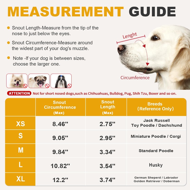 Pawfun Mesh Dog Muzzle – Lightweight Breathable Soft Dog Muzzle