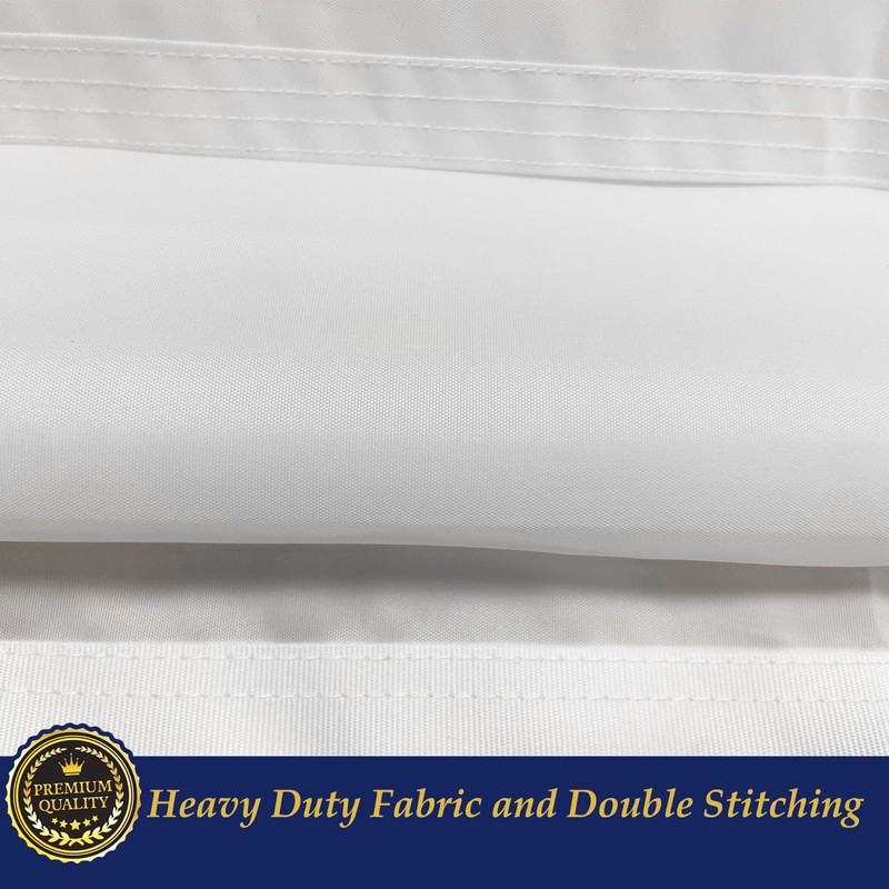 TOPFLAGS Solid White Flag BlanK Flags 3x5 Ft Create Your
