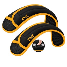 ZINZ 2-Pack Universal Shoulder Pad with Ultra thick Cushion for Bag Luggage Bag Crossbody, Plus Long & Anti-Slip & Breathable,Black Yellow-2Pack