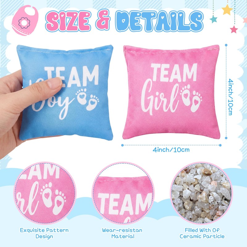 Soulchen 12 Pack Baby Shower Bean Bags for Tossing Game,