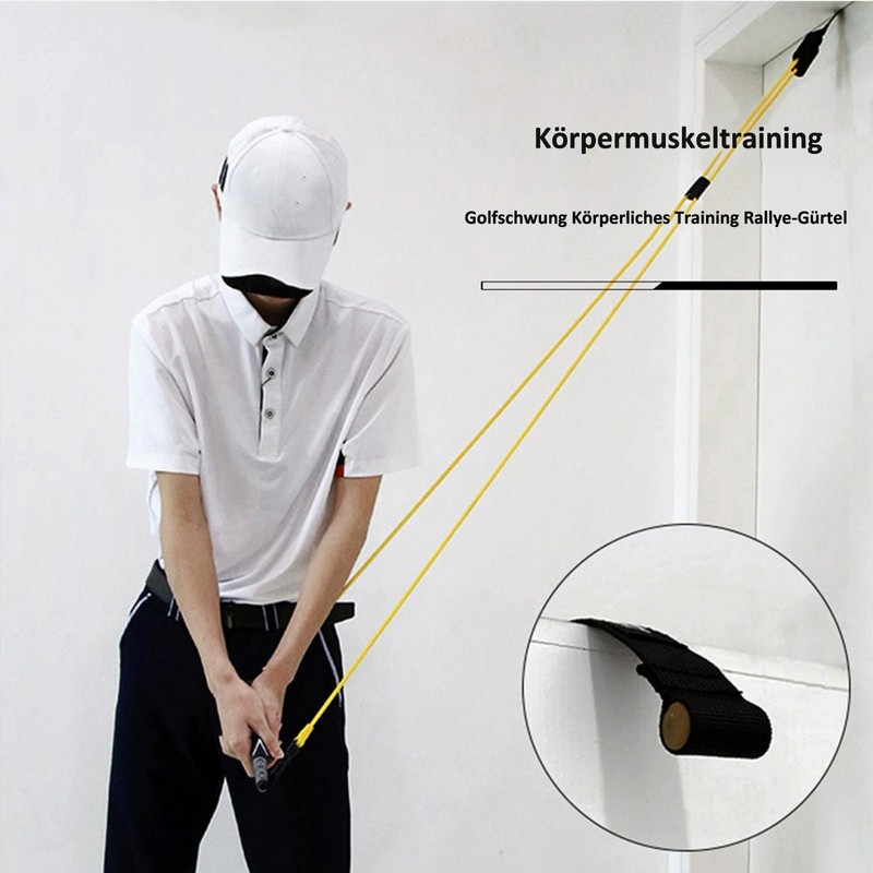HPLSZCN Golf Rope Swing Trainer, Swing Resistance Bands, Golf Training