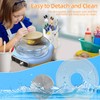 Mini Pottery Wheel Kit for Kids - 4.7" Turntable Two-Way