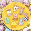 Partywind 8 Styles Easter Bunny Cookie Cutters, Easter Biscuit Fondant