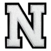 Letter N - Chenille Stitch Varsity Iron-On Patch by pc,