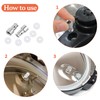 2 Pcs Universal Replacement Floater Valve with 6 Pcs Silicone