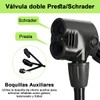 Bomba de Aire Bicicleta 3 en 1 Foot Pump, 130PSI
