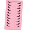 WALWAL False Eyelashes - Natural Curly 3D Volume Fake Mink