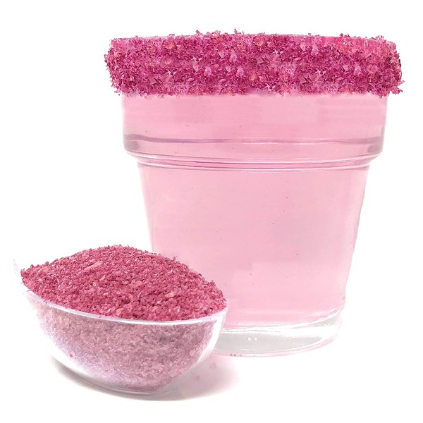 Snowy River Pink Cocktail Salt - Natural Kosher Pink Margarita Salt for Cocktail Rimming (8oz Bag)