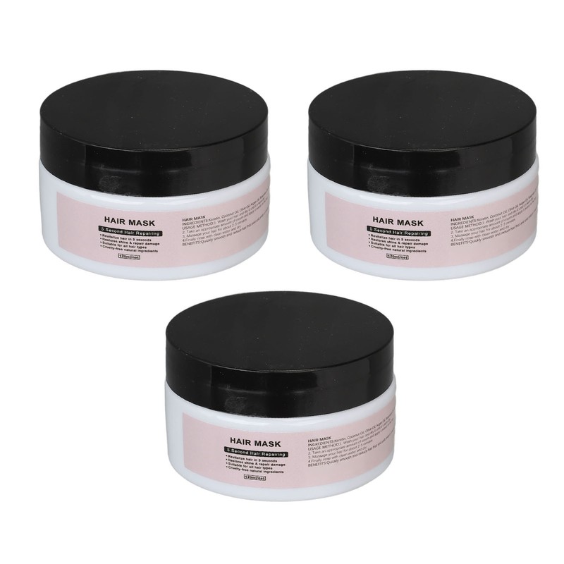 3Pcs Hair Mask Ceratin Repair for Damaged Dry Care Moisturize