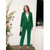 Lamgool Pants Suit for Women Dressy Casual 2 Piece Set