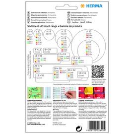 HERMA 2340 Multi-purpose labels 12x18 mm white paper matt hand inscription 1792 pcs.