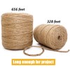 Leecogo - Cordel de yute de 3 mm, 328 pies,