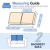 WEYOND Large Couch Back Cushion Covers Individual Sofa Back Covers,
