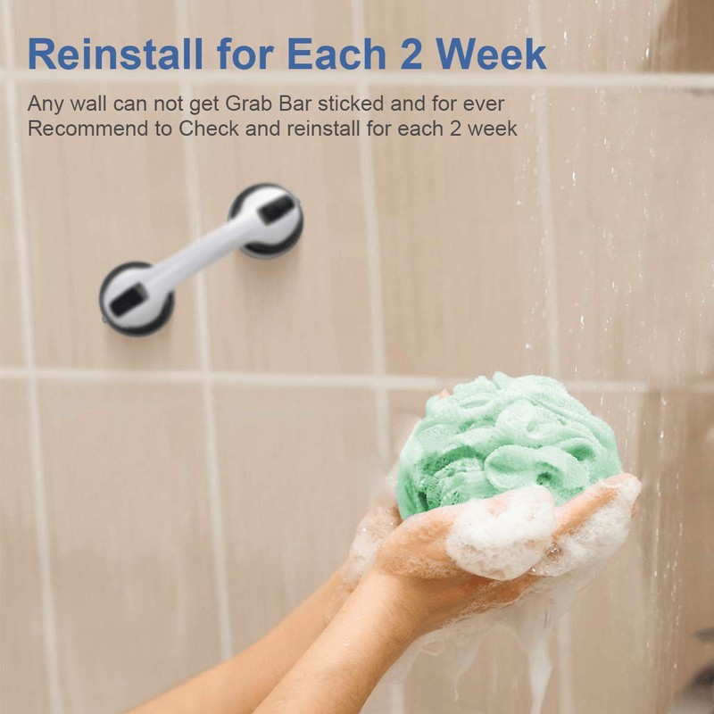 GreenChief Suction Grab Bar -Shower Handle & Bathroom Balance Bar