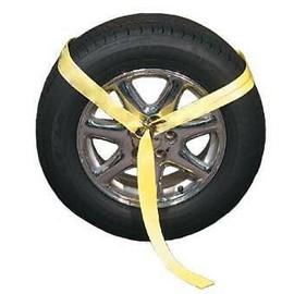 ONE- Car Trailer Tie Down Strap Ratchet Wheel Tire Trailer Truck