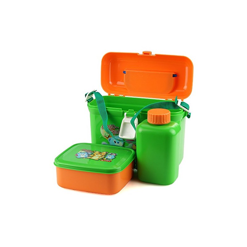Lunch Set Fruit Set 3-Piece Plastic (Green)