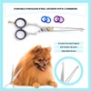 Left-Handed Pet dog Grooming Scissors Set Pro-Grade Curved Shears for