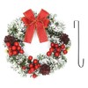masoe Corona de Navidad para Puerta，Guirnalda Navidad, Corona de Navidad,