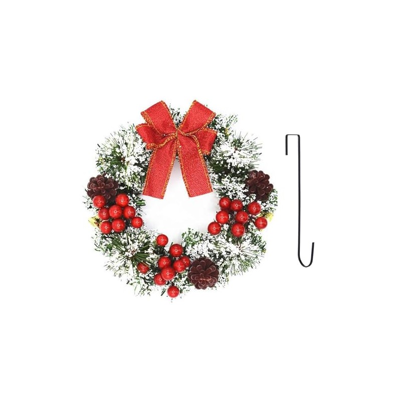 masoe Corona de Navidad para Puerta，Guirnalda Navidad, Corona de Navidad,