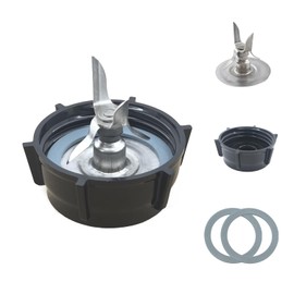 BRAVER LEMON For Oster Blender Replacement Parts Blender Ice Blade with Jar Base Cap and Two Rubber O Ring Seal Gasket Accessory Refresh Kit，Compatible with Oster Osterizer Blender