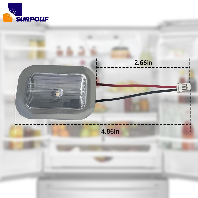 W11462342 Compatible with KitchenAid Jenn-Air Whirlpool Refrigerator LED Light Assembly