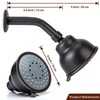 Voolan High Pressure Shower Head with Shower Arm - 5