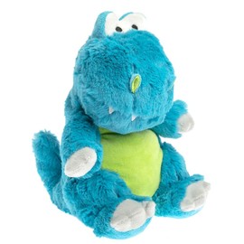 Pelucho - Plüsch-Wärmflasche Dinosaurier, blau, hergestellt in Frankreich, Lavendel und Weizen, Wärme, Wohlbefinden, weich, trockene Wärmflasche, Baby-Wärmflasche, Mikrowellen-Wärmflasche