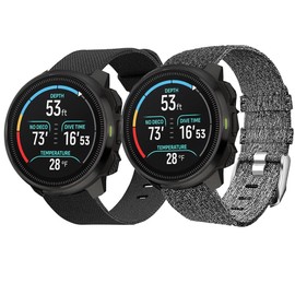 Compatible with SUUNTO OCEAN bands, 20mm, 22mm Breathable Nylon Woven Fabric Replacement Accessory Strap Compatible with SUUNTO OCEAN, RACE, RACE S, VERTICAL, 9 PEAK, 9 PEAK PRO, 5 Peak, 3 Smartwatch