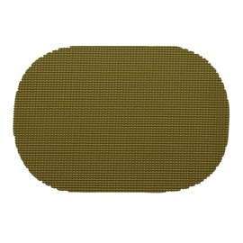 Kraftware 38336 Fishnet Placemat Dz, Oval, Moss
