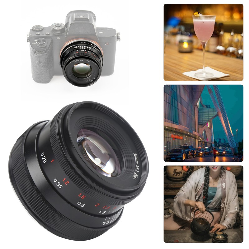 7Artisans 35mm F1.2 II Large Aperture Lens for Sony A6600/A6400/A6000