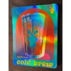Dutch Bros Coffee Sticker National Cold Brew Day Holographic Blue