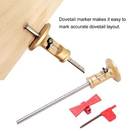 Dovetail Jig Wheel Marking Gauges Tool Set, 2Pcs Marking Gauges Dovetail Jig Guides Marker Scribing Tool Set Kit for Woodworking, Scriber Power Accessory