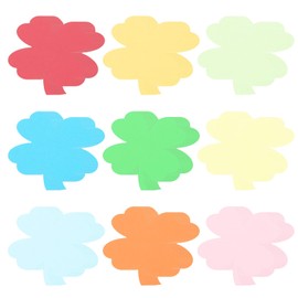 PATIKIL Bulletin Cutouts Paper, 108 Pcs Four-Leaf Shaped Bulletin Board Paper Cut Outs Decorations for Classroom DIY Crafts Projects Party Supplies, Multicolored