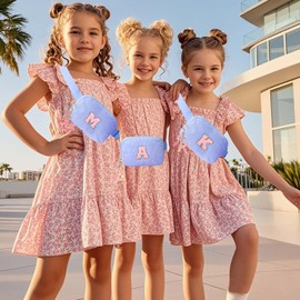 Belt Crossbody Bag for Girls Women - girls fanny pack ages 8-12 Teen Birthday Gifts Small Waist Packs Trendy Kids Fanny Pack, Blue, C