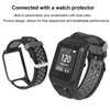 Smartwatch Band Silicone Wrist Watch Strap Dual Color with Pin