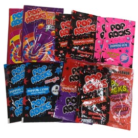 Pop Rocks Popping Candy Variety Pack - Bulk Value Pack Of 12 Assorted Flavours - Boxed