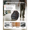 VEVOR Rolling Tool Backpack, 110 lbs Load Capacity, 72 Pockets