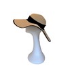 SHEfitsME Satin-Lined Stretchy, Packable Beach Hat with Removable Chin Strap,