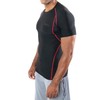 DEVOPS 3 Pack Men's Athletic Short Sleeve Compression Shirts (Medium,