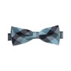 Venti Men's Textured Bow Tie Patterned Fashionable Check Pattern, aqua