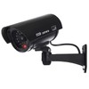 IR1100 Outdoor Black Security Camera Camera CCTV Dummy With Flashing