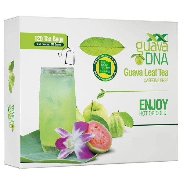 GuavaDNA Guava Leaf Tea Individually Wrapped Teabags by MATCHA DNA