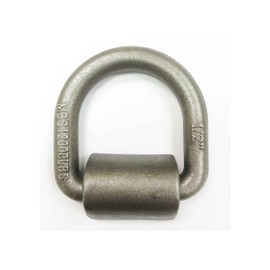 LIBRA Set of 4 Weld-on 1/2" Forged D-Rings for Trailer, Truck, Tie-Down Ring-27011