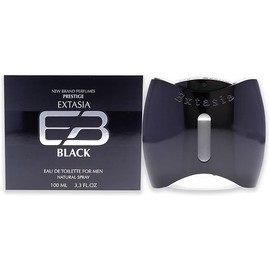 Perfumes New Brand Extasia Black EDT Spray Men 3.4 oz