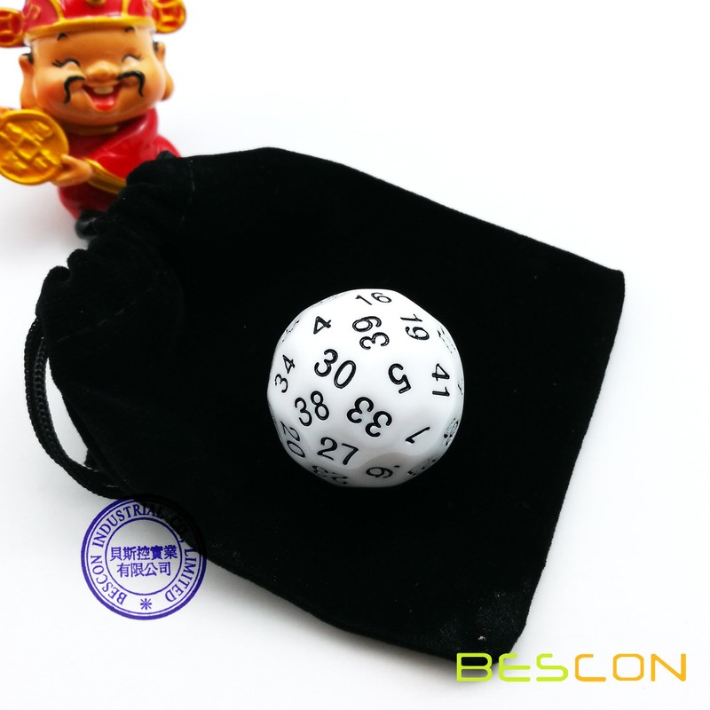 Bescon Polygonal Polyhedral Dice, 50 Sides Dice, D50 Die, 50