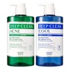 Happy Bath Deep Clean All-in-One Body Wash 900g (Back Acne Care + Taurine Cooling Care) Face & Body Use, 1 Pack, 900g / 해피바스 딥클린 올인원 바디워시 900g(등드름 아크네케어+타우린 쿨링케어)페이스앤바디겸용, 1개, 900g